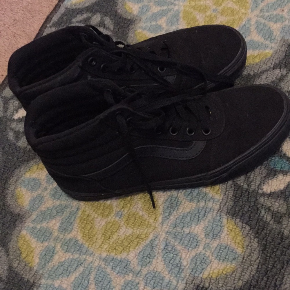 Black high top Vans